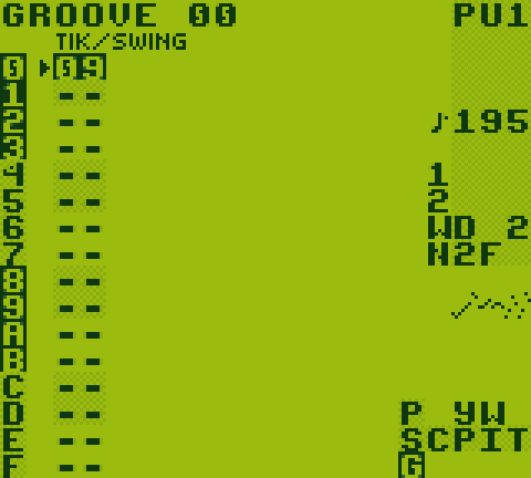 LSDj's GROOVE screen
